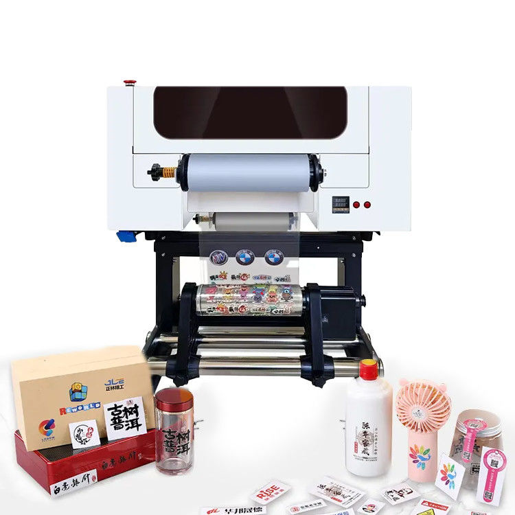롤에서 롤 UV DTF 프린터 XP600 헤드 30cm UV DTF 프린터 티셔츠 인쇄 기계