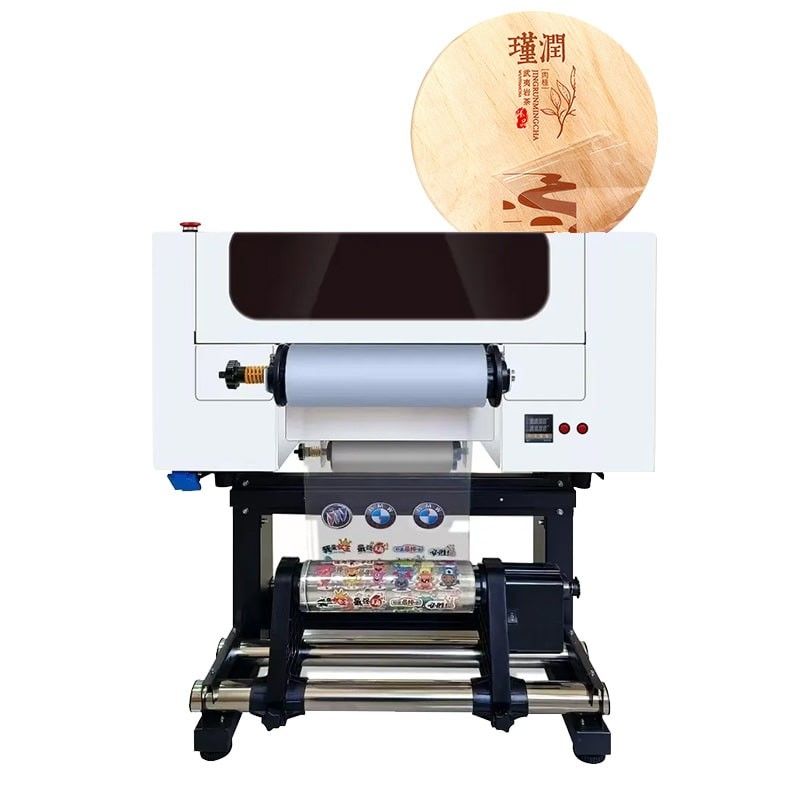 30CM UV DTF 프린터 롤 투 롤 A3 UV DTF 프린터 두 개의 XP600 헤드