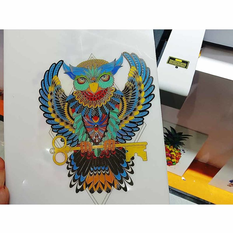 A3 크기의 단일 8 채널 프린터 헤드와 평면 UV 프린터