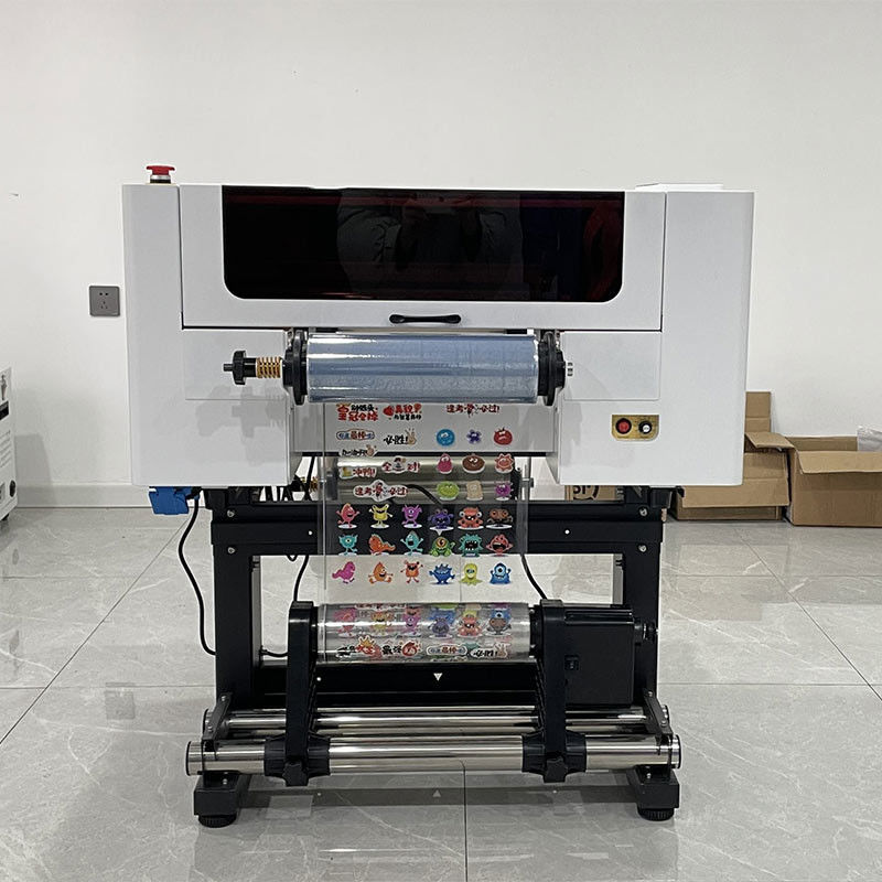 A3 UV DTF 프린터 CMYK 화이트 발크 컬러 DTF UV 프린터 로고 인쇄 UV DTF 기계