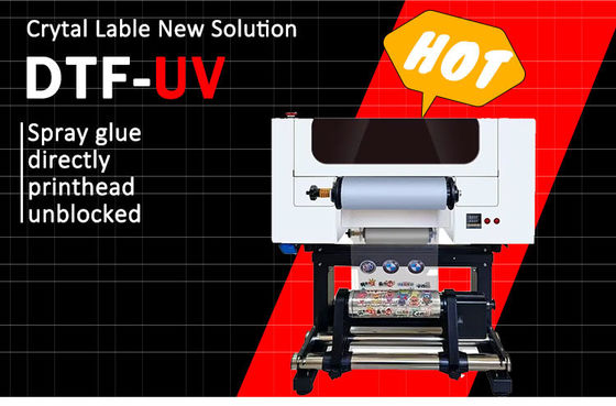 A3 UV DTF 프린터 30cm UV DTF 프린터 파우더 쉐이커와 함께 티셔츠 인쇄 기계